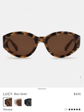 KREWE Lucy Venezia Tortoiseshell Frame with Brown Lenses